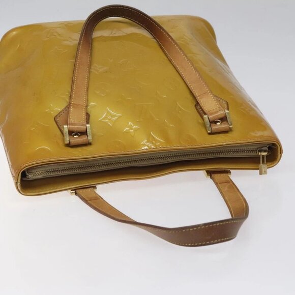 LOUIS VUITTON Monogram Vernis Houston Hand Bag Beige - Picture 6 of 15